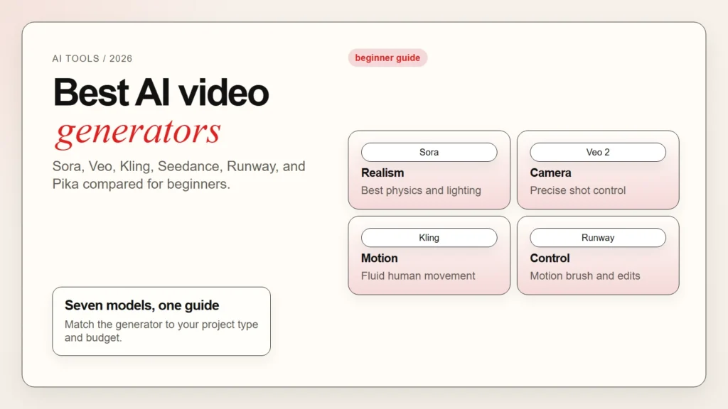 Best AI Video Generators and Editors for Beginners