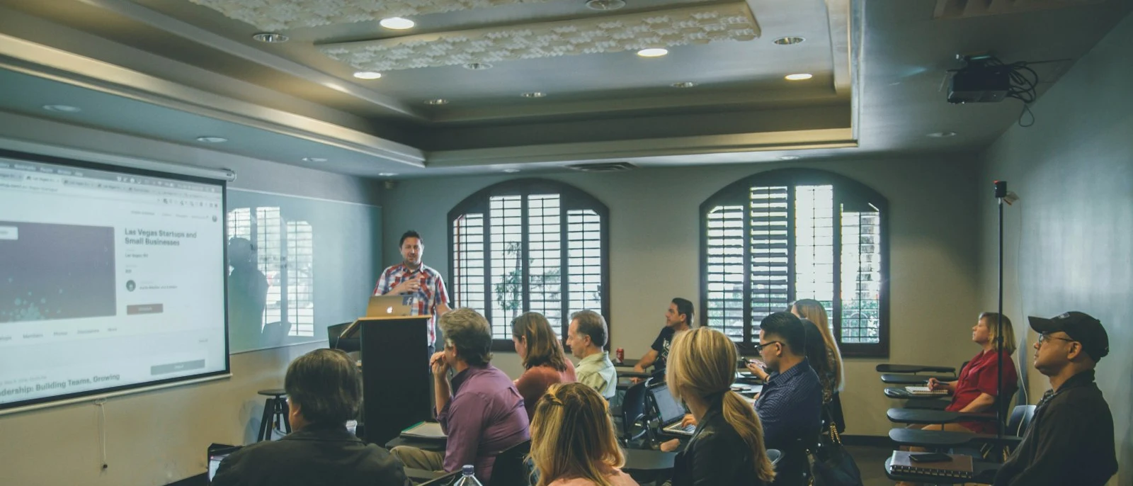 A classroom-style workshop introducing practical digital skills