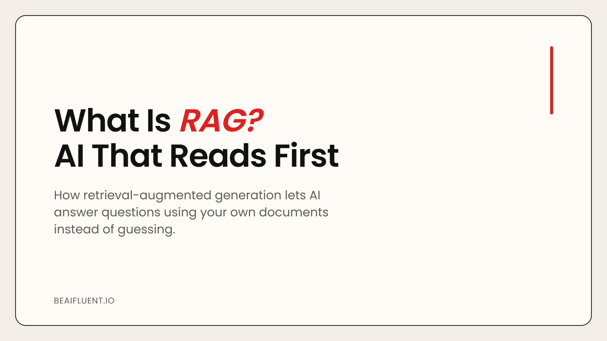 What Is RAG? How AI Uses Your Documents to Answer Questions
