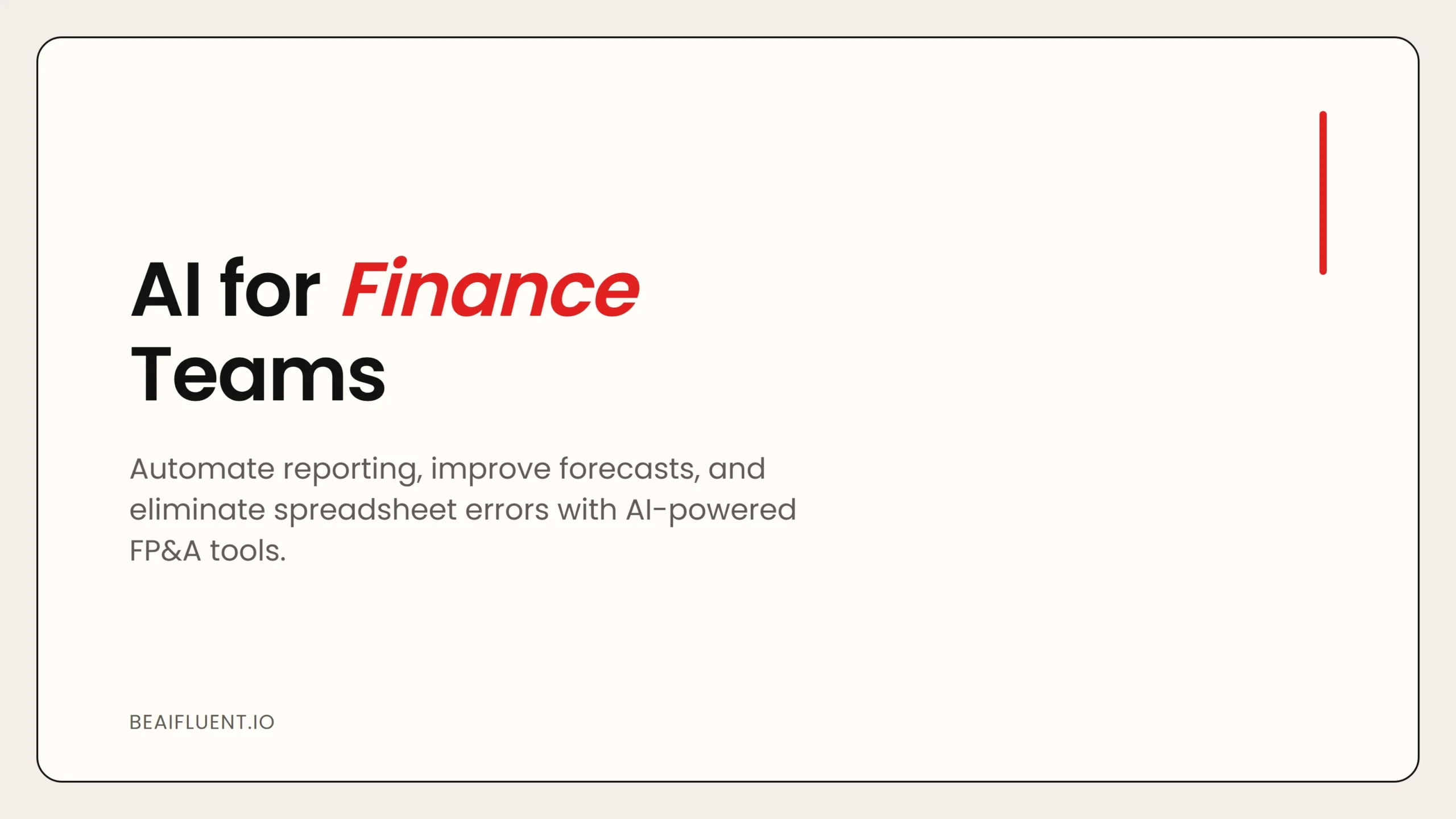 AI Tools for Finance: Analysis, Forecasting, and Reporting