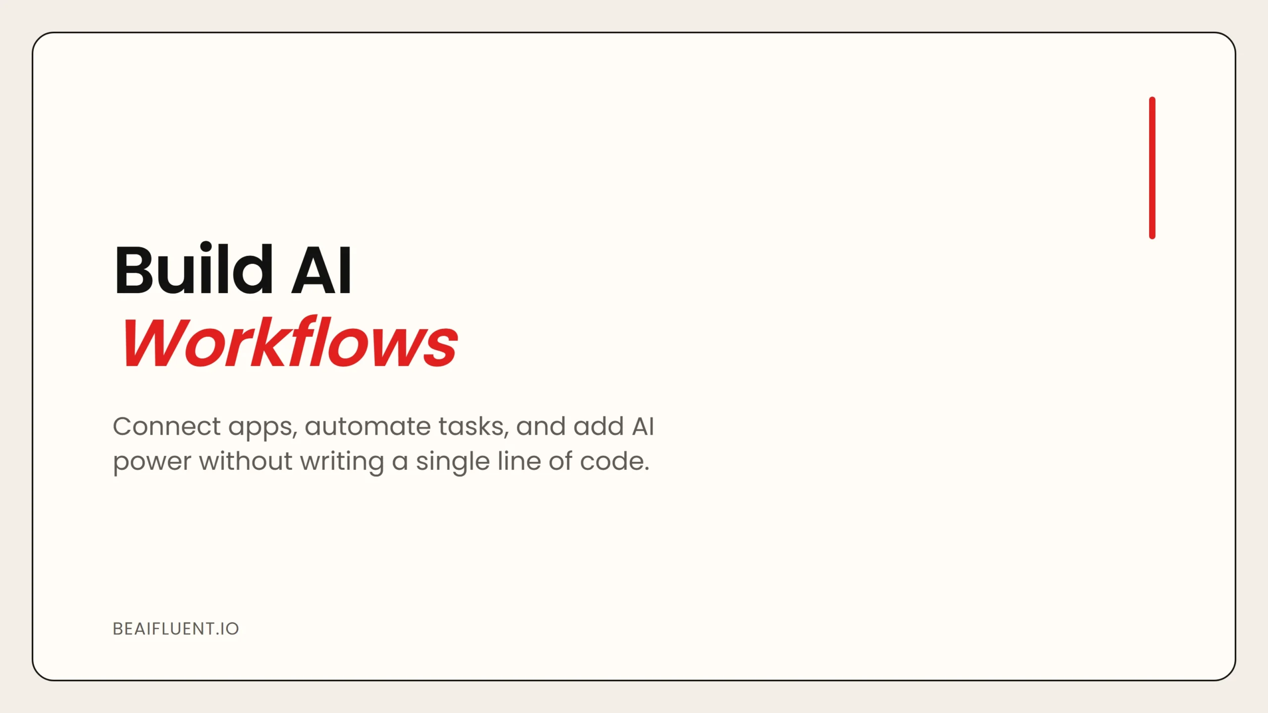 How to Build AI Workflows Without Code