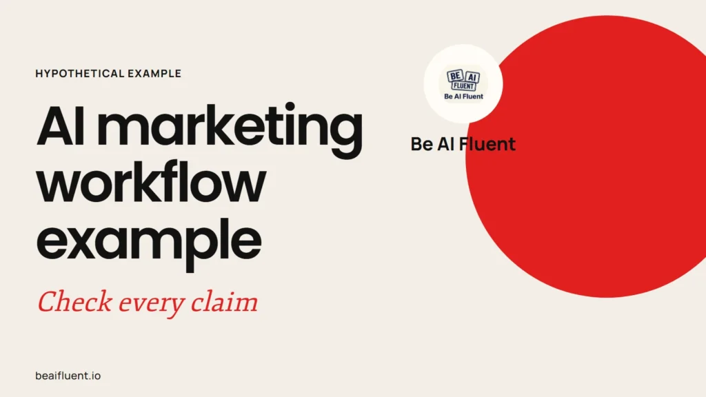 AI Marketing Workflow Example: A Hypothetical Time Check
