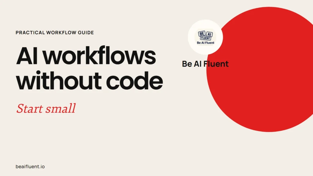 How to Build AI Workflows Without Code